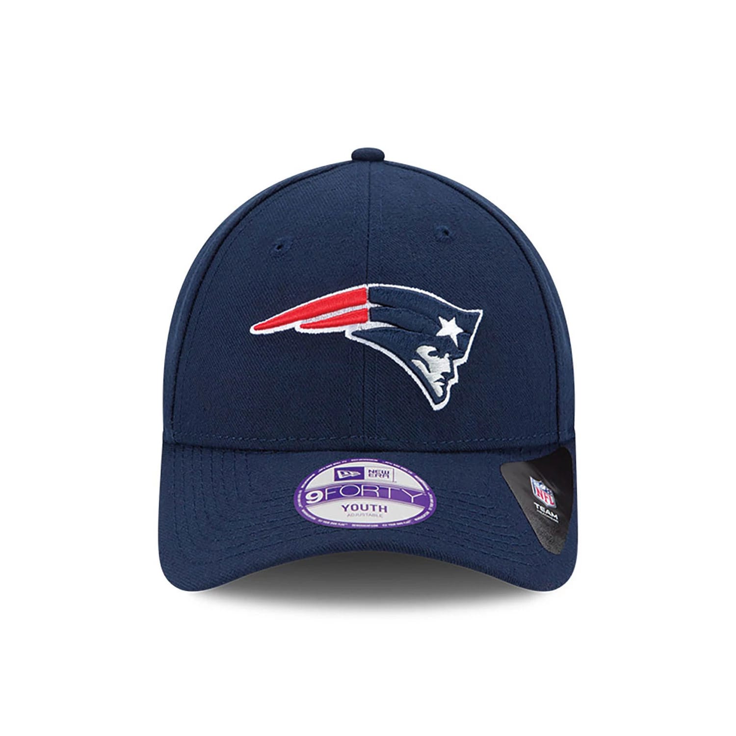 This is a New England Patriots Youth The League Dark Blue 9FORTY Adjustable Cap 2
