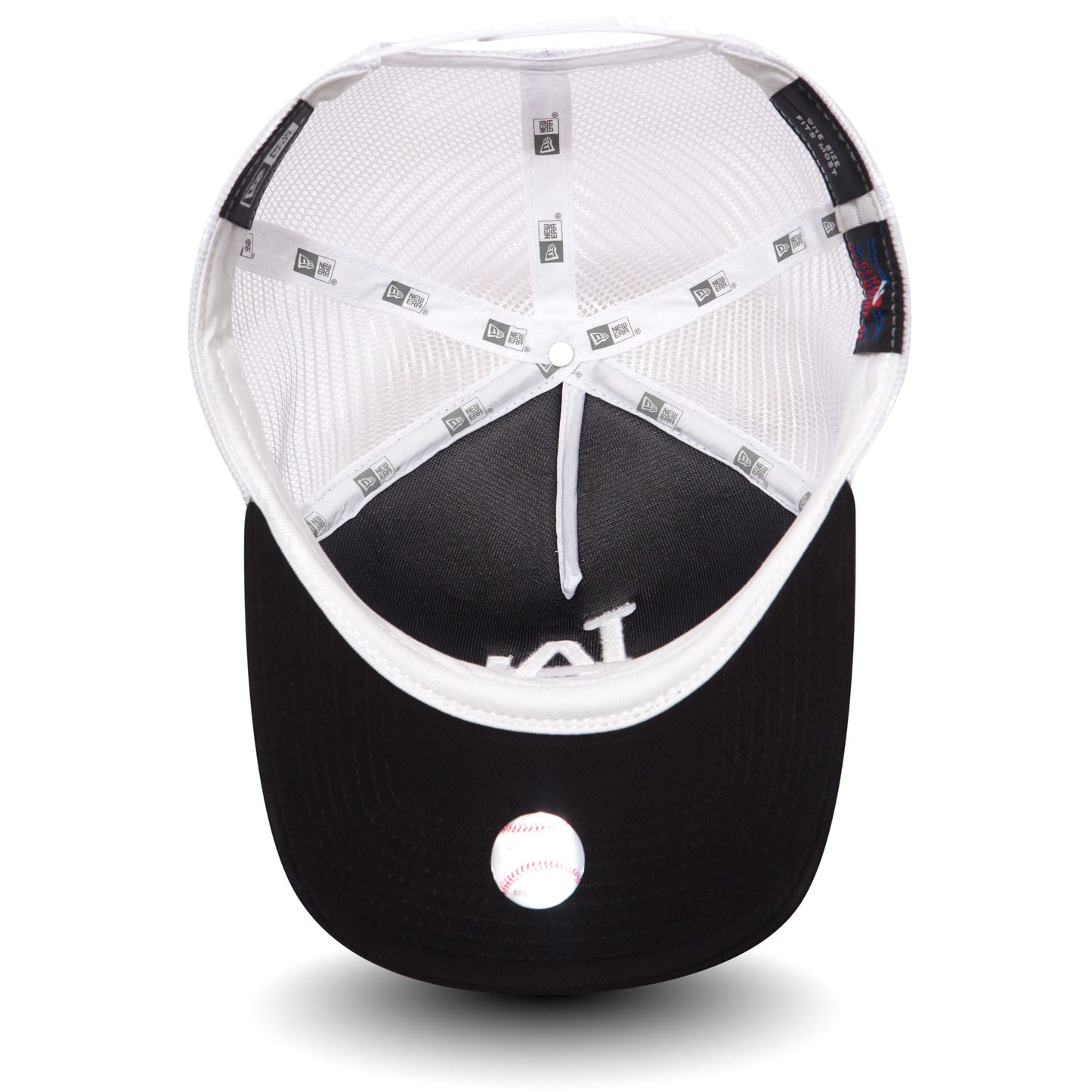 This is a LA Dodgers Clean Black A-Frame Trucker Cap 4