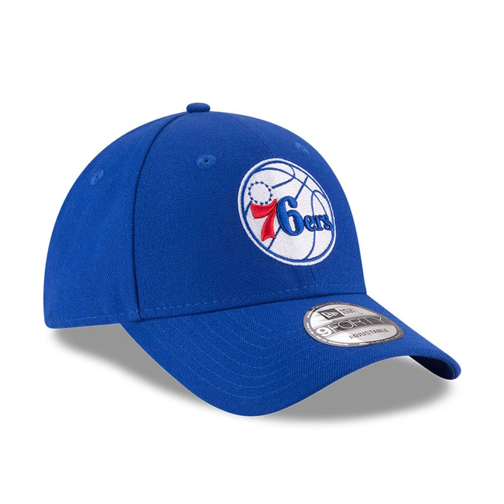 This is a Philadelphia 76ers The League Blue 9FORTY Cap 3