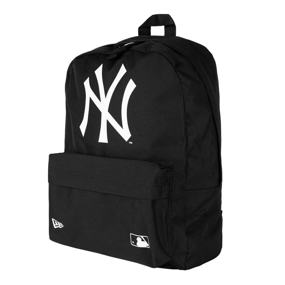 This is a New York Yankees Black Stadium Backpack 1