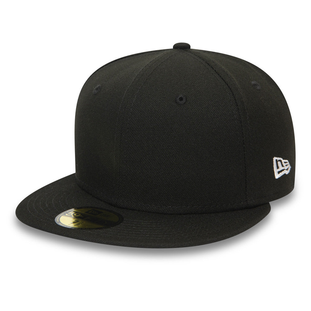 This is a New Era Blank Essential Black 59FIFTY Cap 1