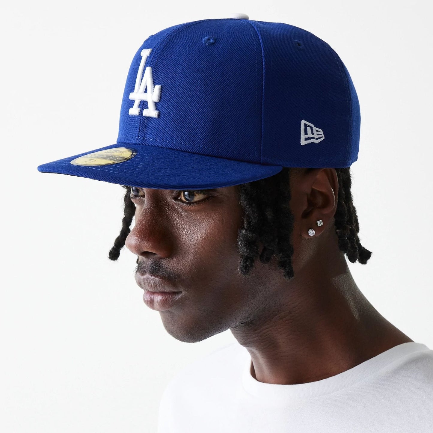 This is a LA Dodgers Authentic On Field Game Blue 59FIFTY Cap 6