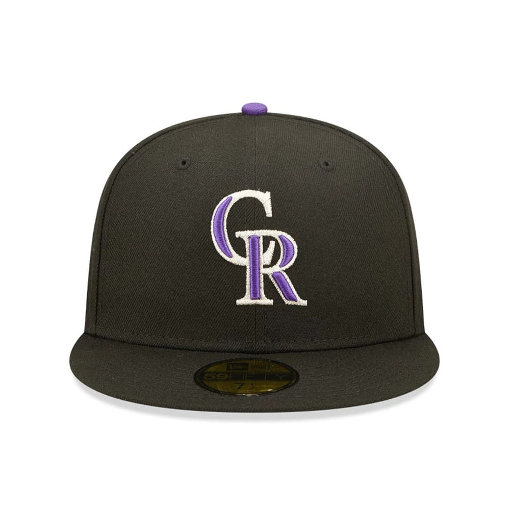 This is a Colorado Rockies Authentic On Field Black 59FIFTY Cap 3