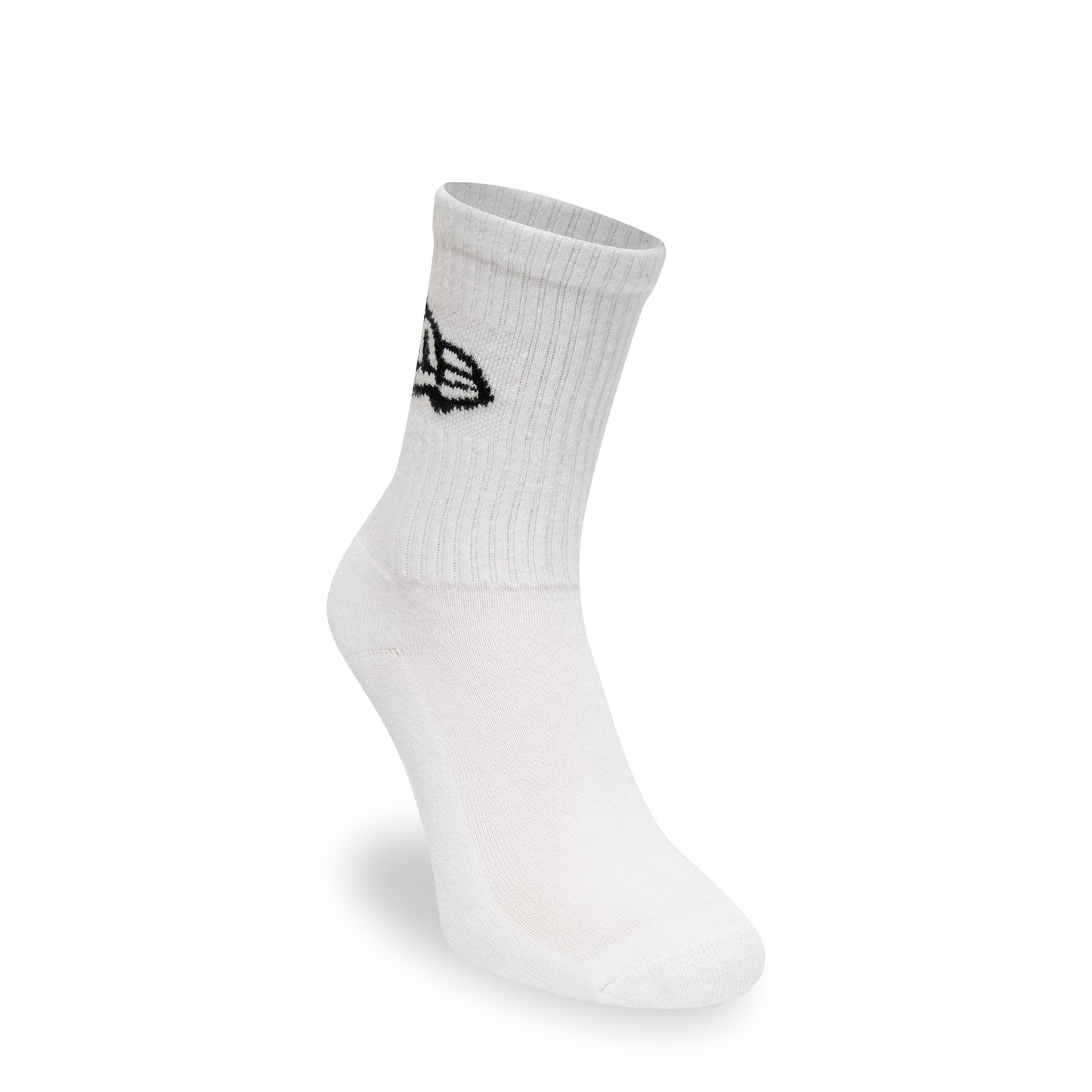 This is a New Era Flag 3 Pack Crew White Sock 2