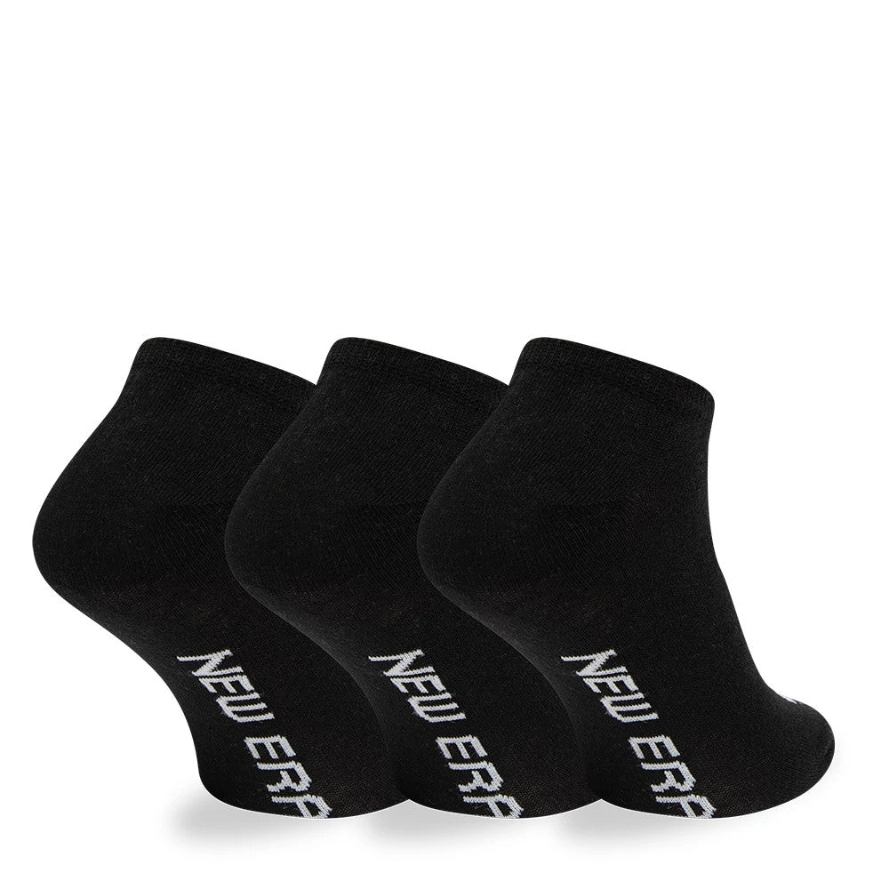 This is a New Era Flag 3 Pack Sneaker Black Socks 3