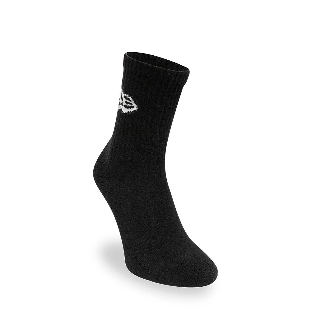 This is a New Era Flag 3 Pack Crew Black Socks 2