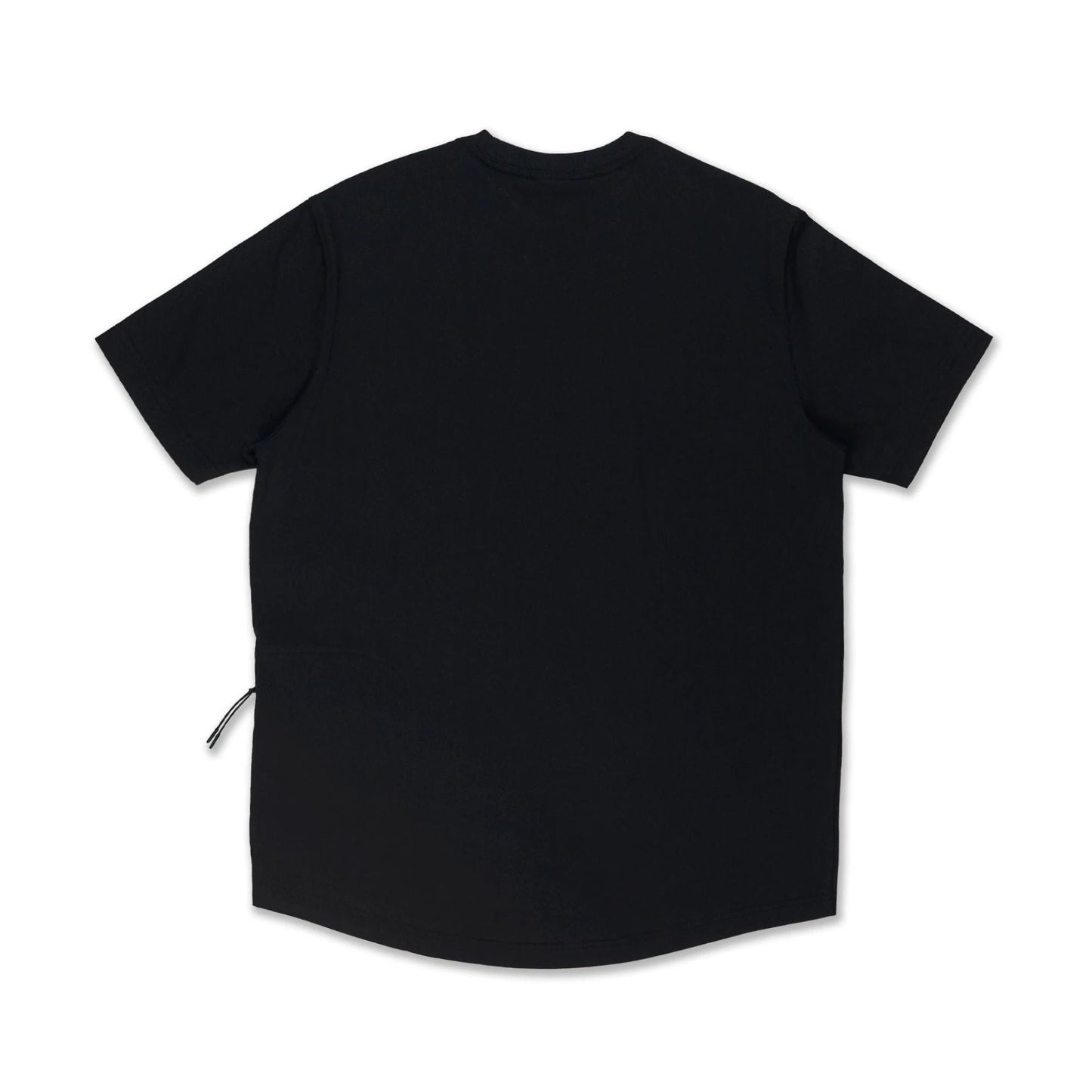 New Era Outdoor Earth Day Black T-Shirt, rear view showing the plain black back with short sleeves and a slightly curved hem, no visible logos or design elements.