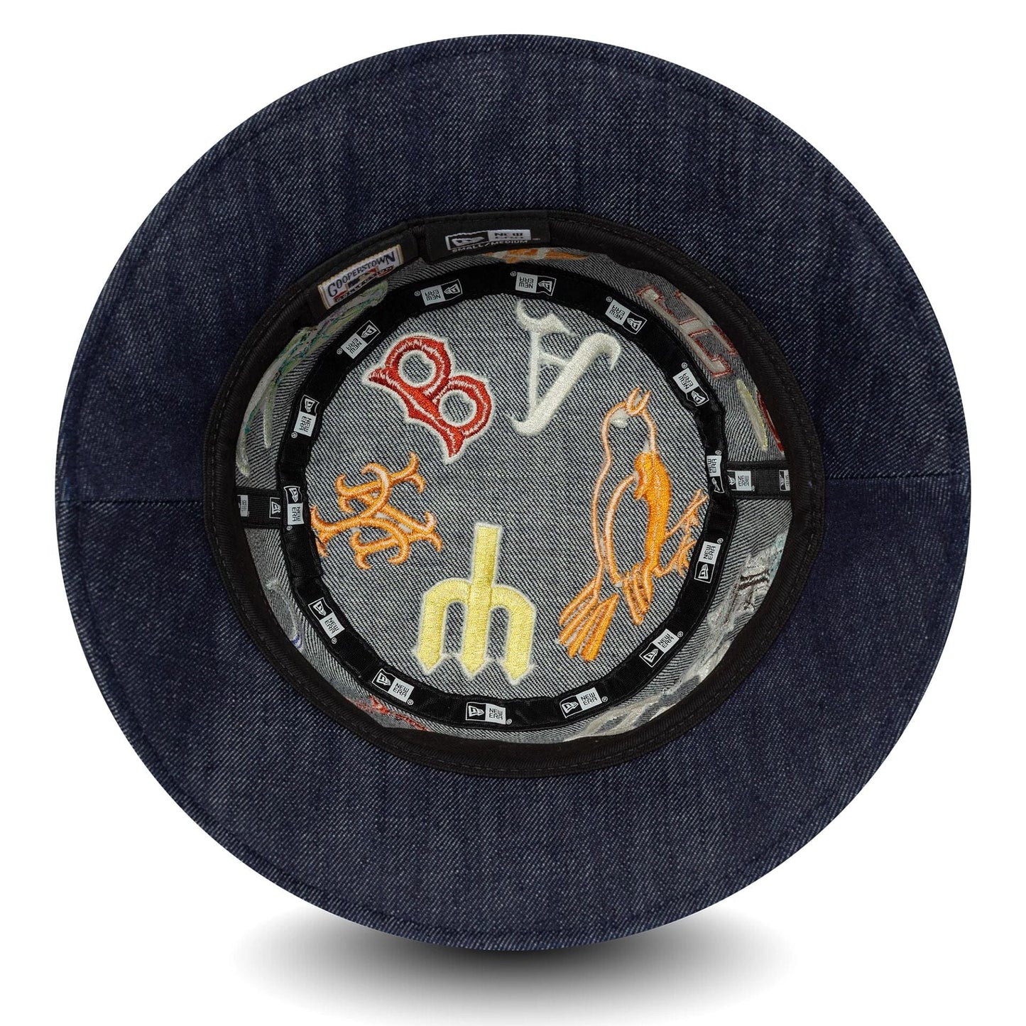 This is a MLB All Over Black Bucket Hat 5