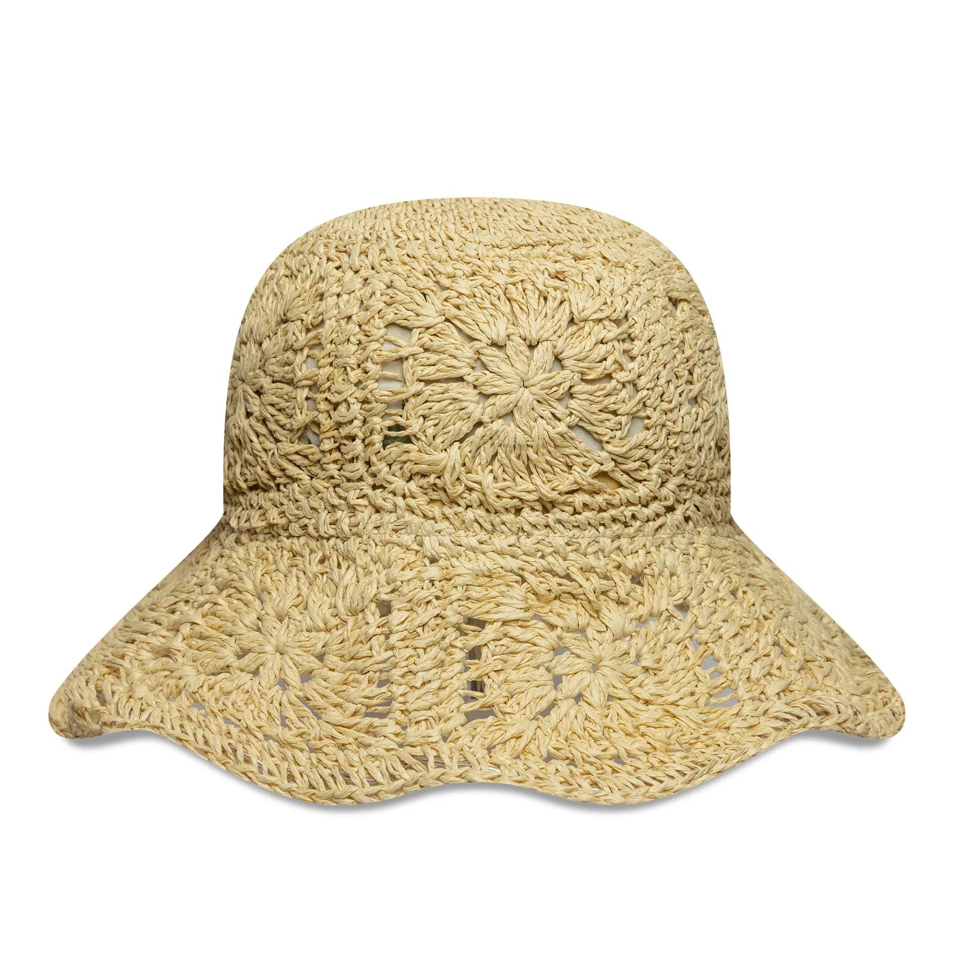 This is a New Era Paper Hat Beige Adventure Bucket Hat 2