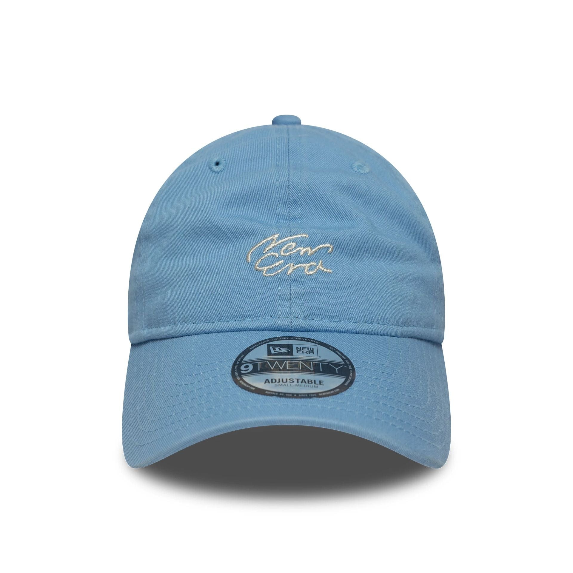 This is a New Era Japan Handwritten Light Blue 9TWENTY Adjustable Cap 2