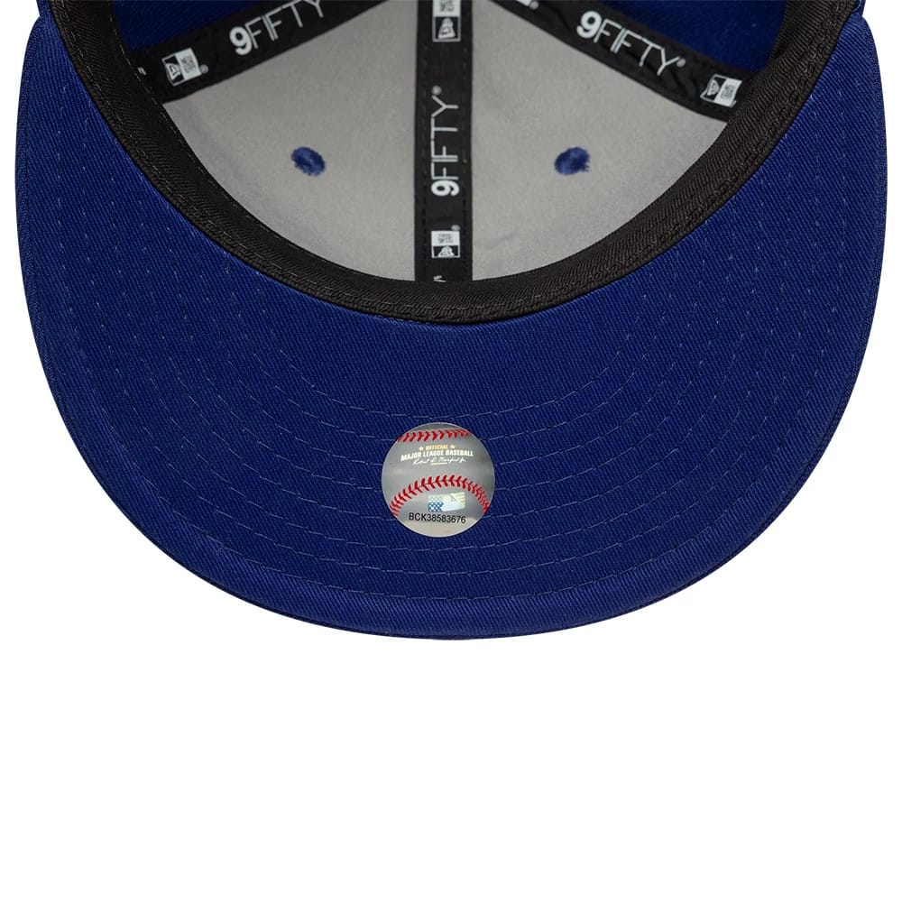 This is a LA Dodgers MLB X Saint Mxxxxxx Dark Blue Retro Crown 9FIFTY Snapback Adjustable Cap 7