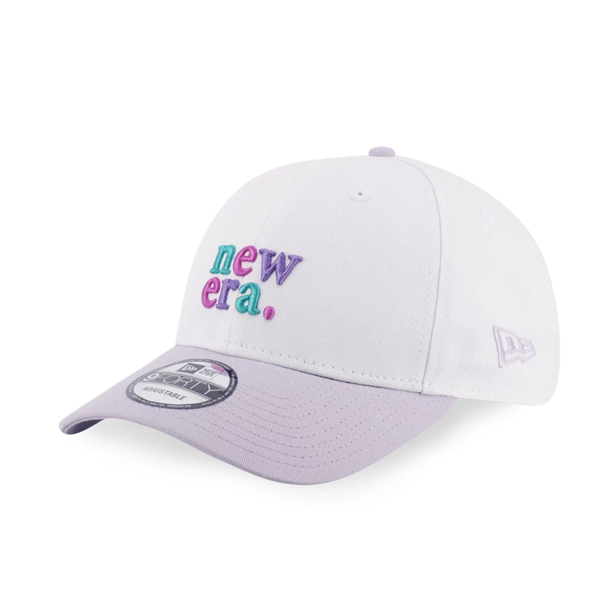 This is a New Era 90s Vibe White 9FORTY Adjustable Cap 1