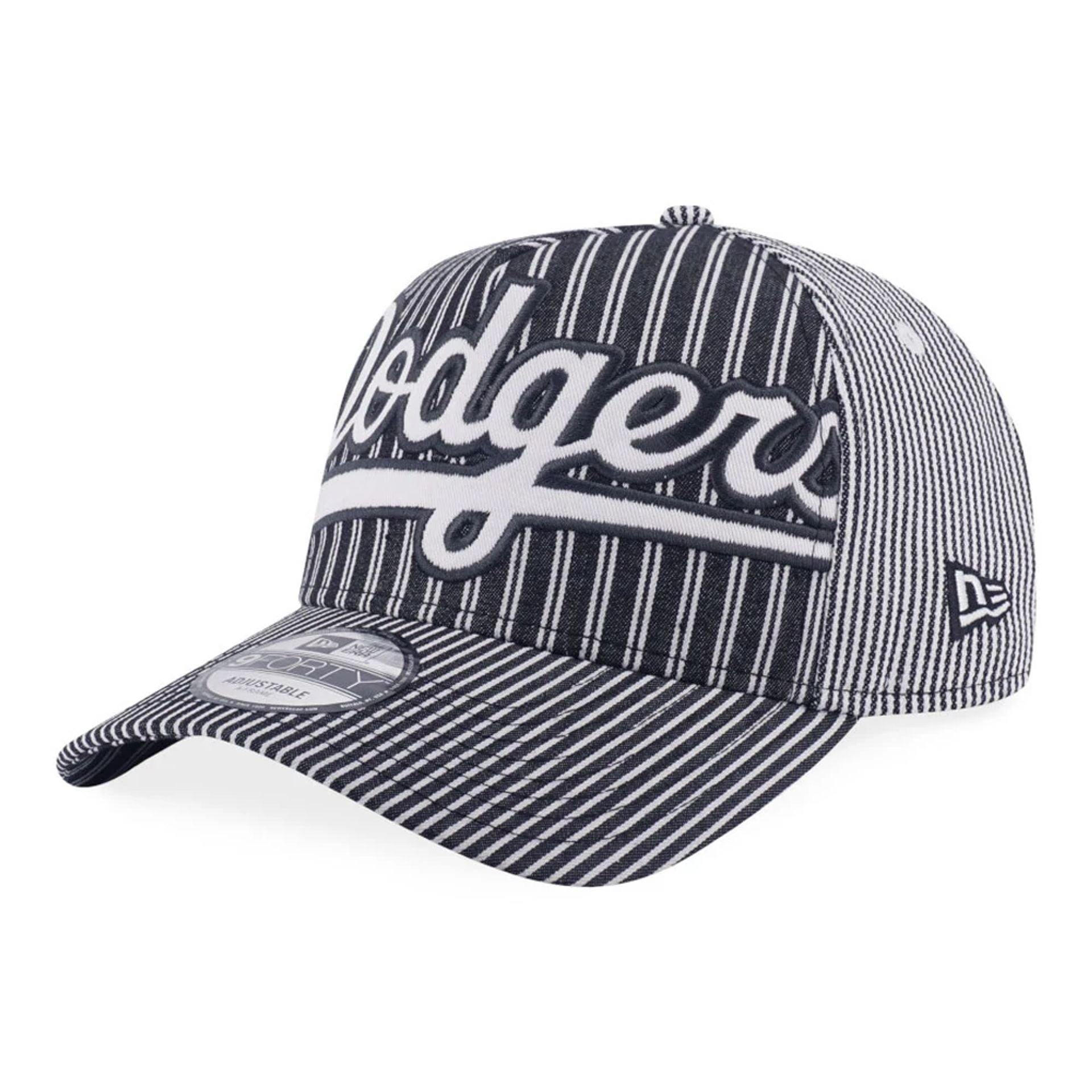 This is a LA Dodgers MLB Patchwork Grey 9FORTY A-Frame Adjustable Cap 1