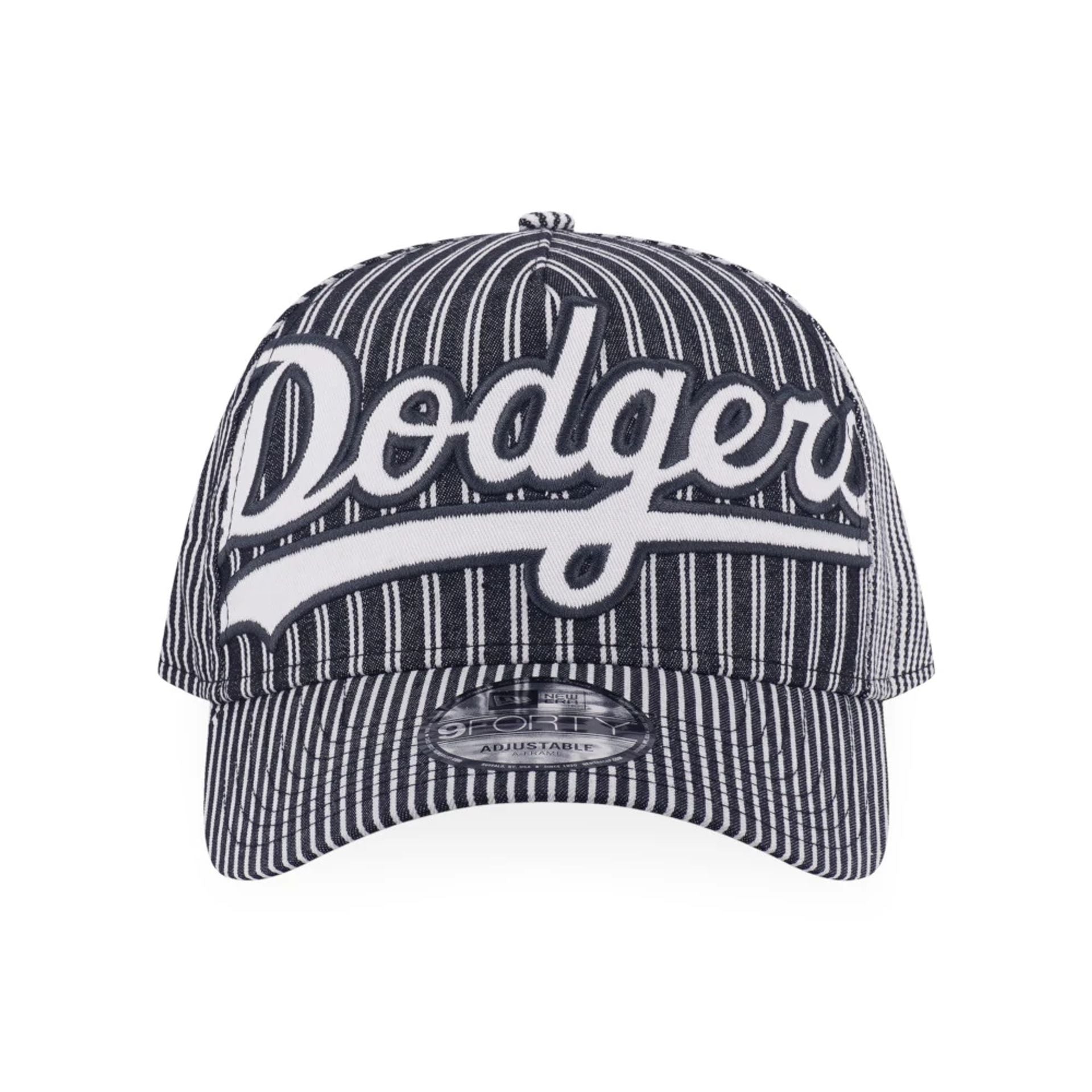 This is a LA Dodgers MLB Patchwork Grey 9FORTY A-Frame Adjustable Cap 2