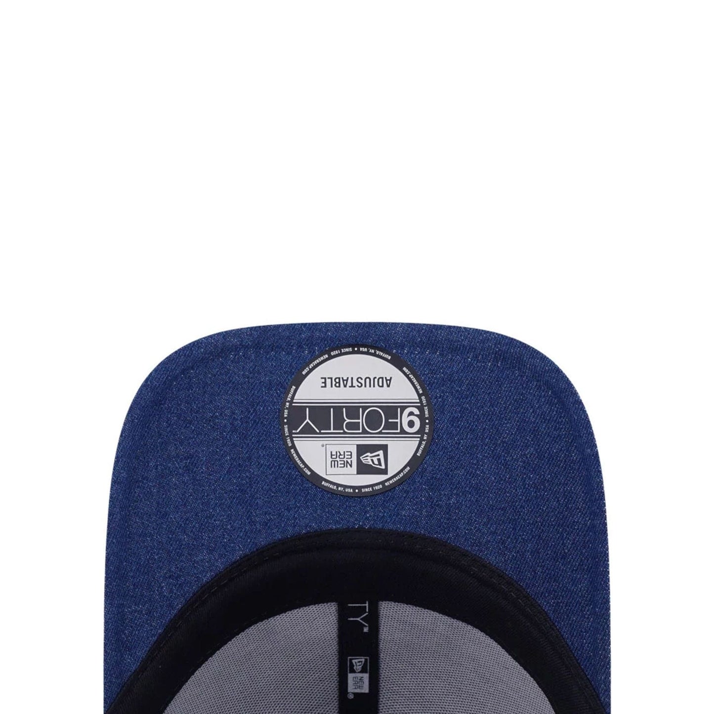 This is a New Era Street Swing Dark Blue 9FORTY Adjustable Cap 5