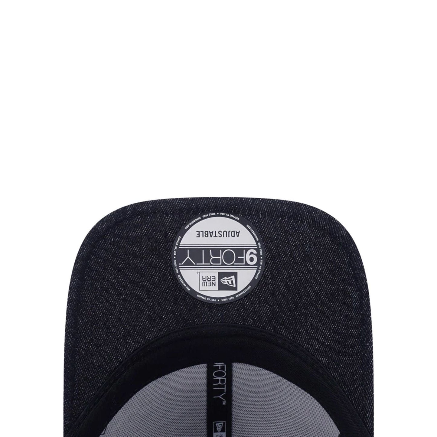 This is a New Era Street Swing Black 9FORTY Adjustable Cap 5