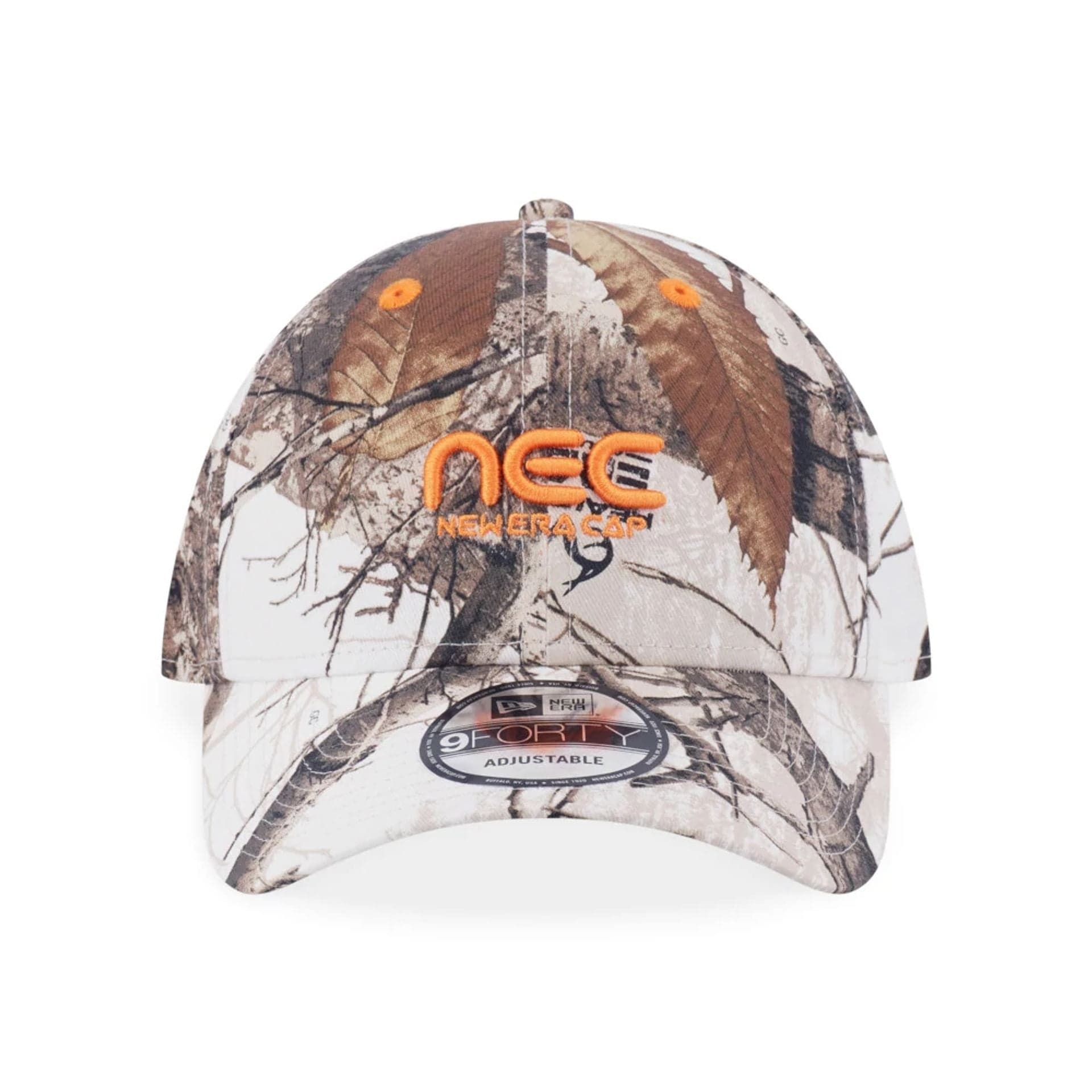 This is a New Era Earthy Skin Real Tree Snow 9FORTY Adjustable Cap 2