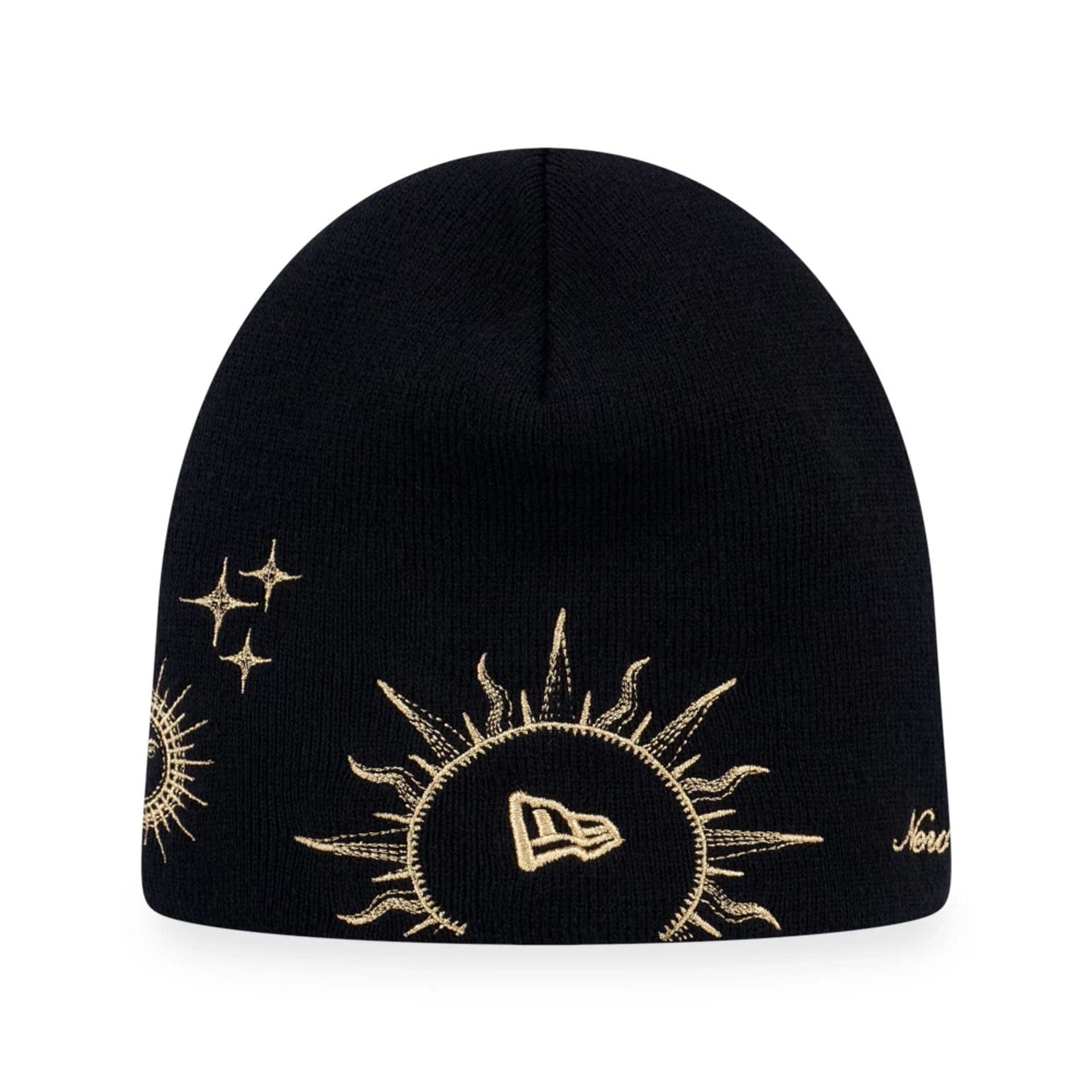New Era Cosmic Craft Black Cuff Knit Beanie Hat 2