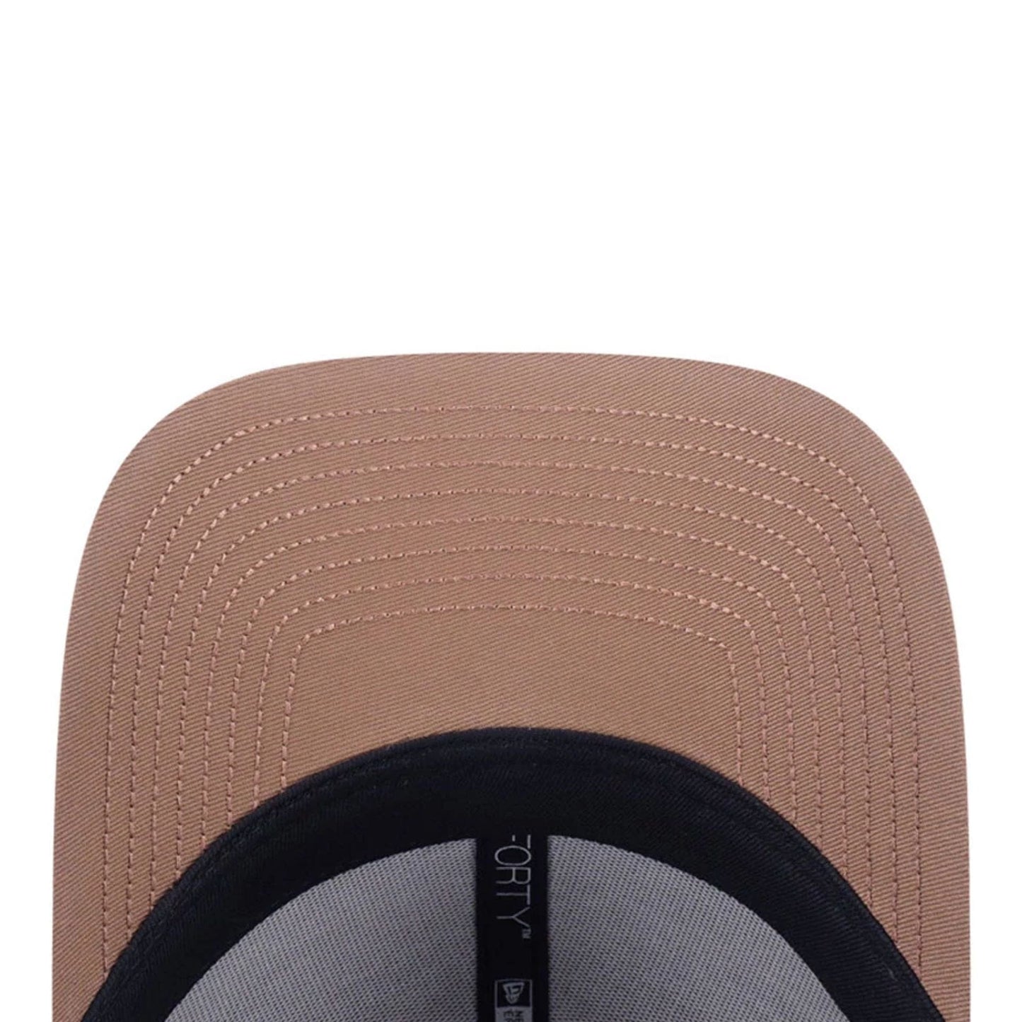 Pictured is this MLB Contrast Stitching New York Yankees 9FORTY cap in beige. 6