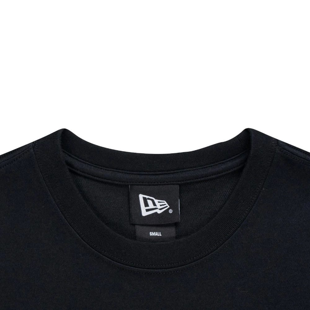 The model is wearing this New Era NEC logo T-Shirt in black. 5