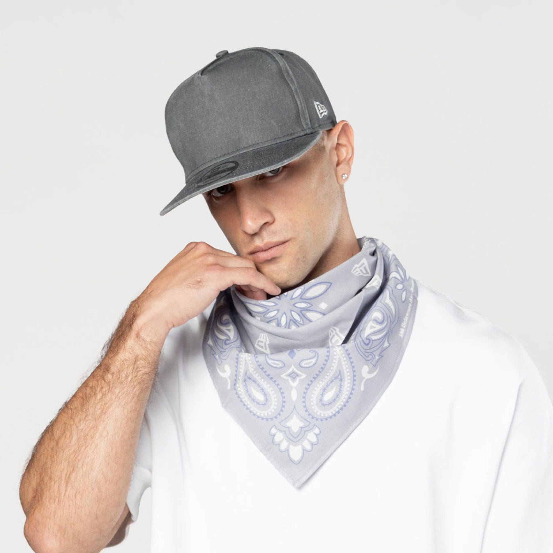This is a New Era Street Swing Grey Bandana 2