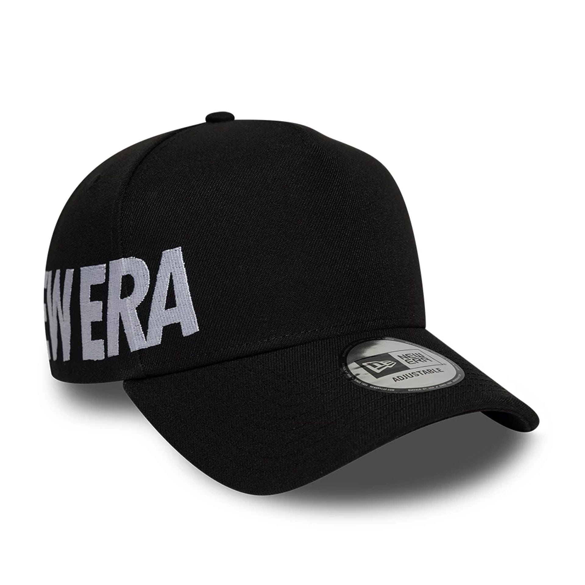 Pictured is this New Era Essential 9FORTY A-Frame cap in black. 1