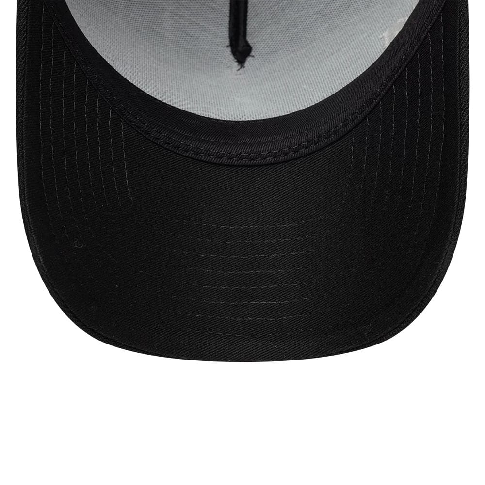 Pictured is this New Era Essential 9FORTY A-Frame cap in black. 7