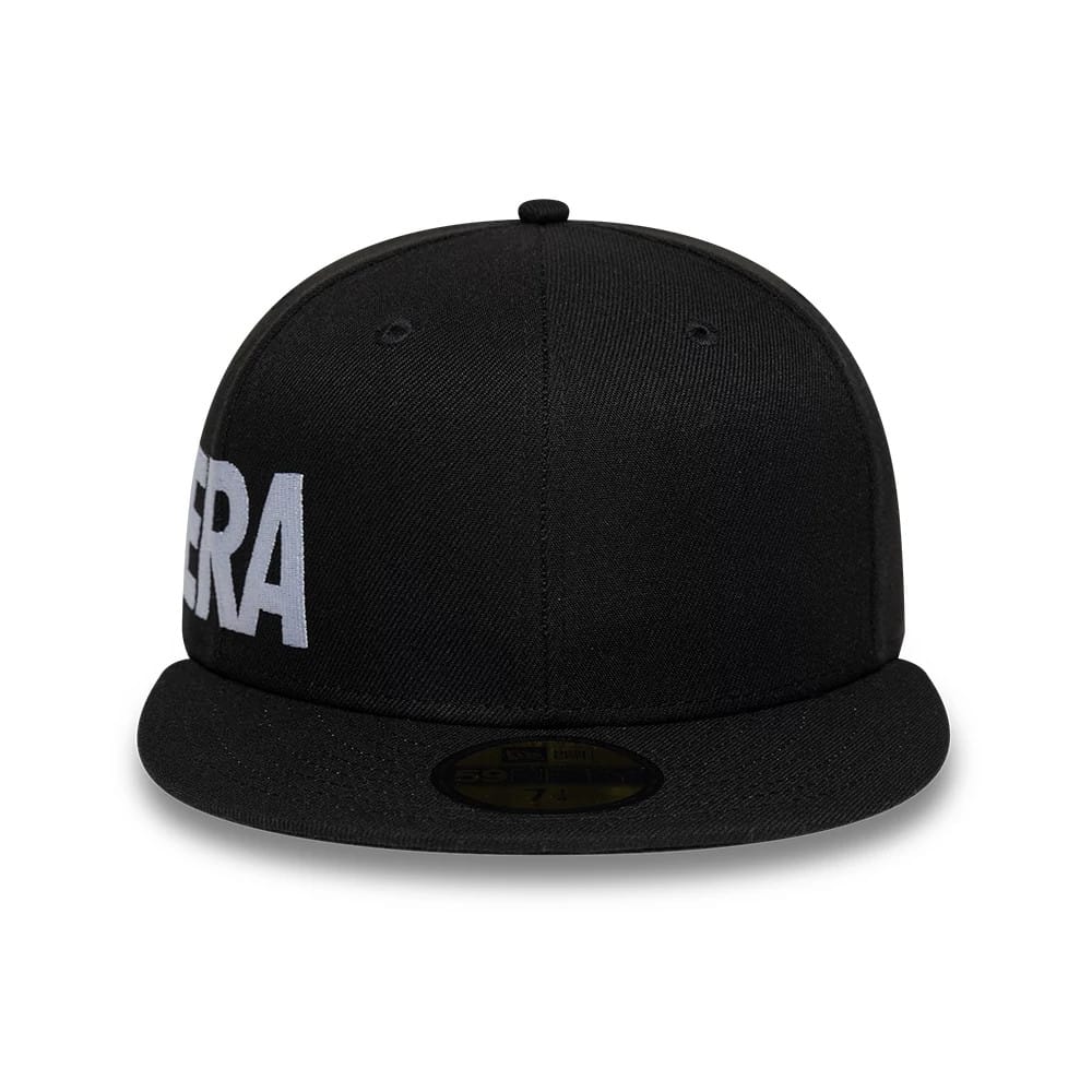 Pictured is this New Era Side Hit 59FIFTY Fitted cap in black. 2