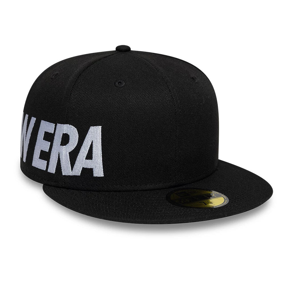 Pictured is this New Era Side Hit 59FIFTY Fitted cap in black. 1