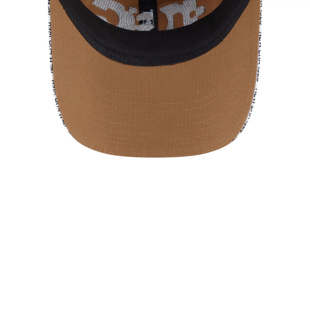 Pictured is this New Era NEC Logo 9FORTY Unstructured cap in Beige. 7