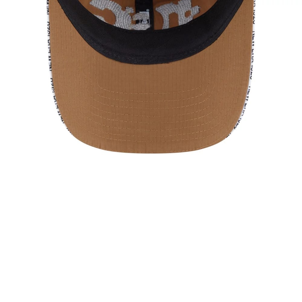 Pictured is this New Era NEC Logo 9FORTY Unstructured cap in Beige. 7