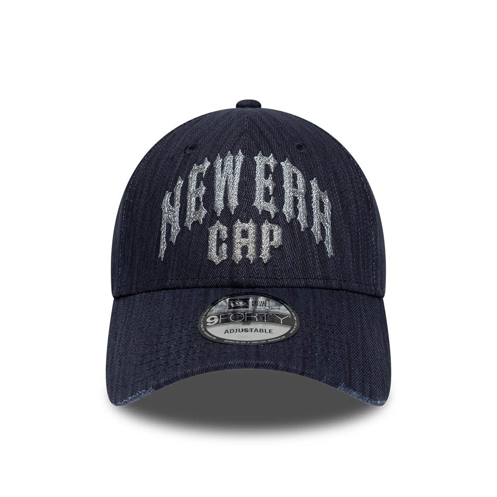 Pictured is this New Era Street Archived 9FORTY cap in navy. 3