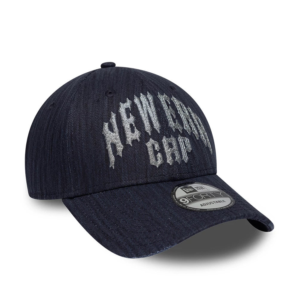 Pictured is this New Era Street Archived 9FORTY cap in navy. 4