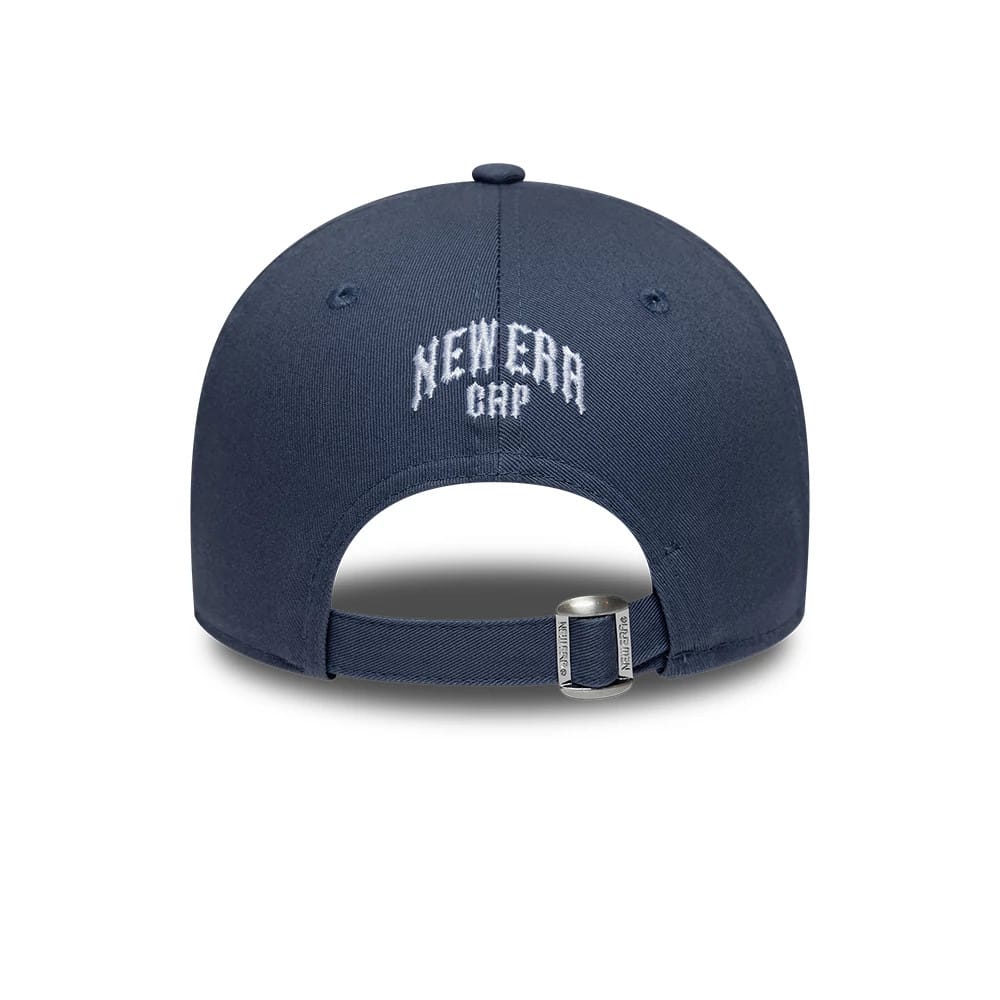 Pictured is this New Era Street Archived 9FORTY cap in dark blue. 2