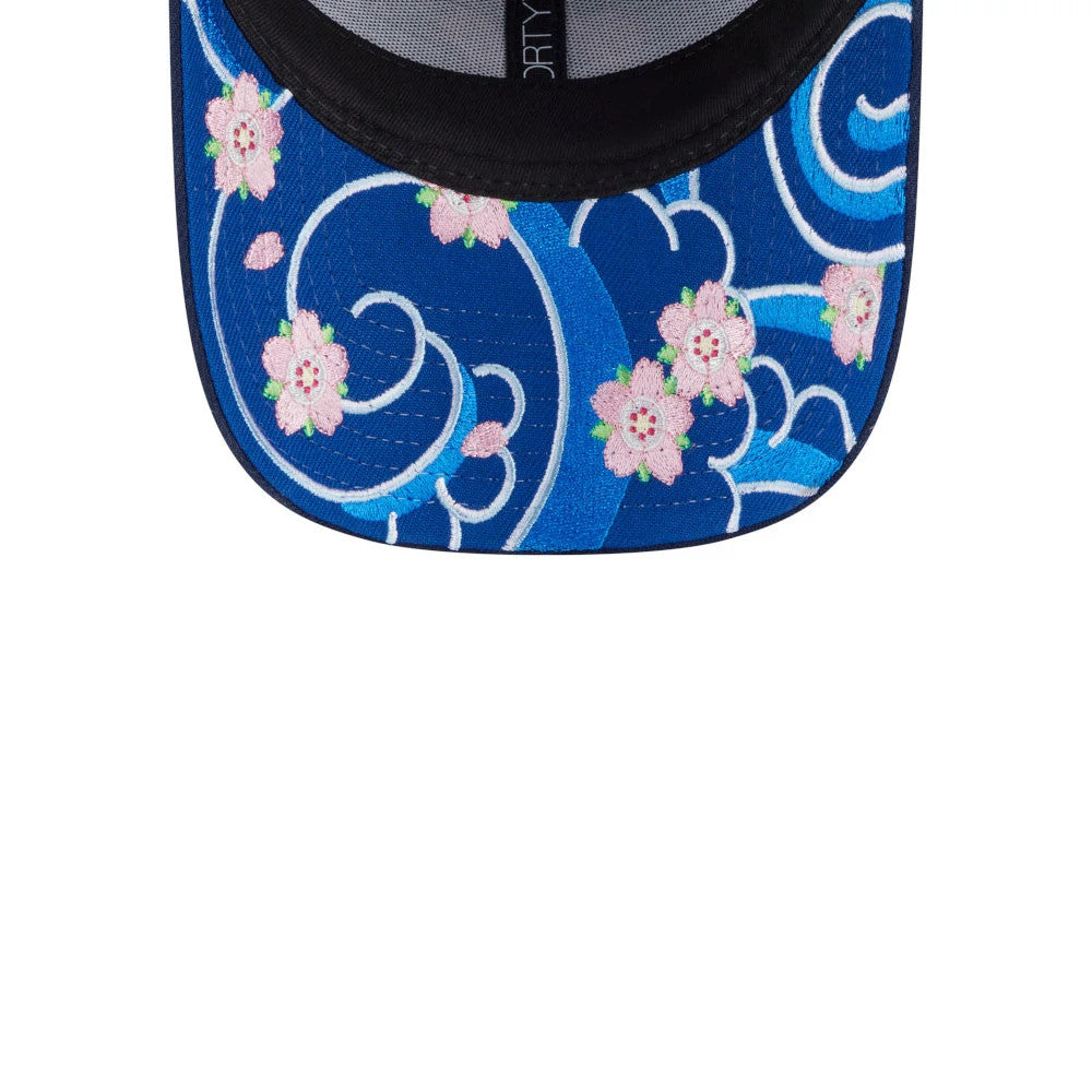 Pictured is this New Era Sakura 9FORTY cap in dark blue. 2
