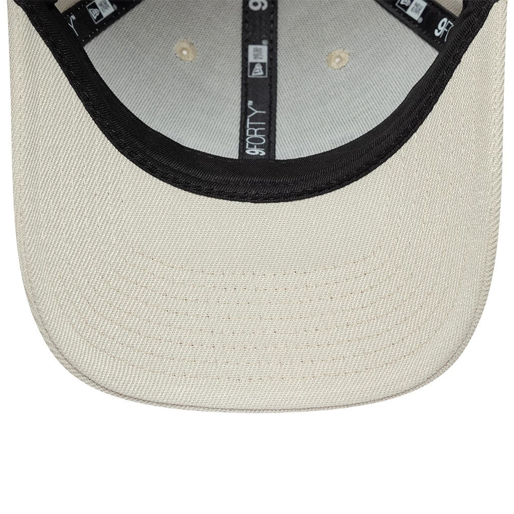 Pictured is this New Era Earth Day 9FORTY Adjustable cap in beige. 7