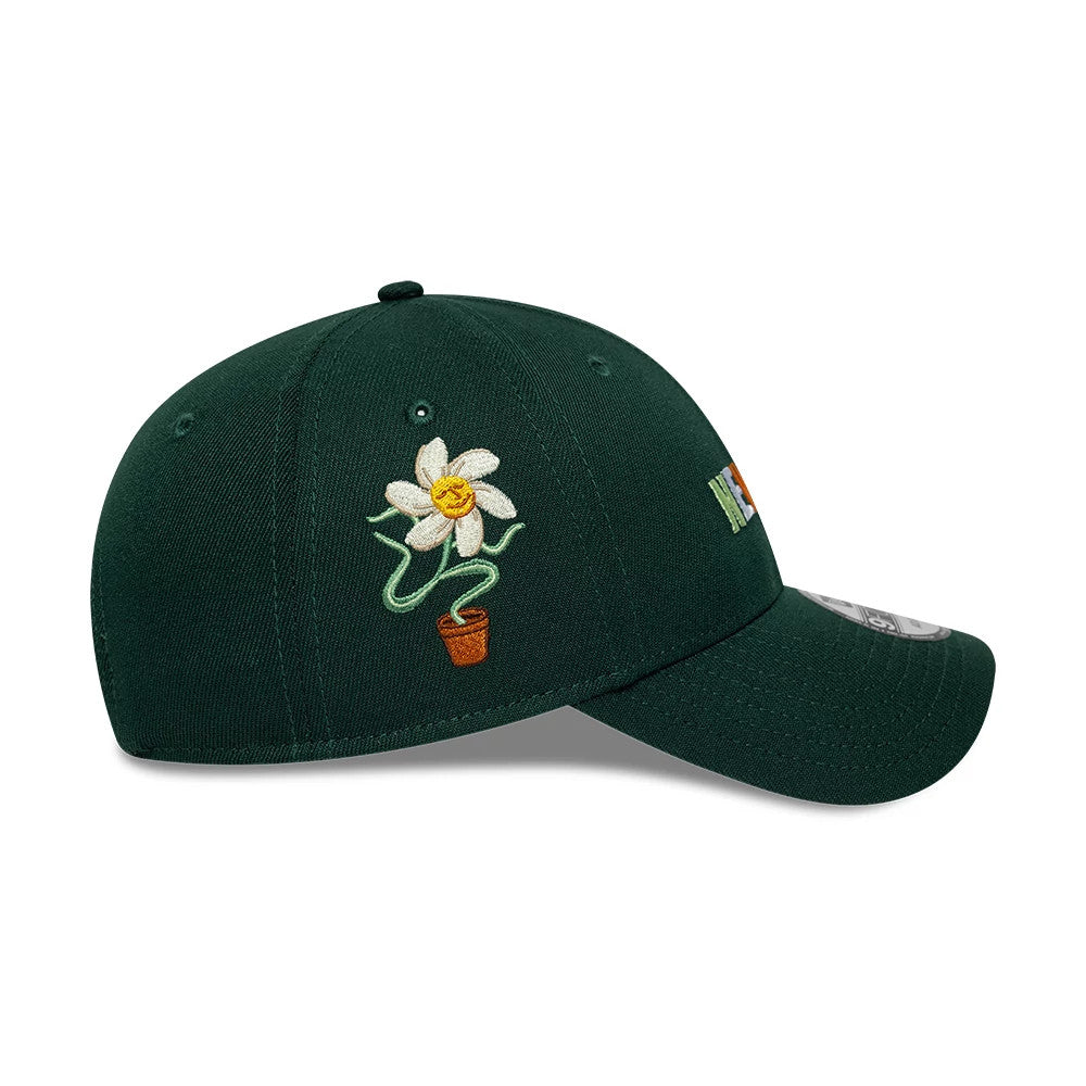Pictured is this New Era Earth Day 9FORTY Adjustable cap in dark green. 4