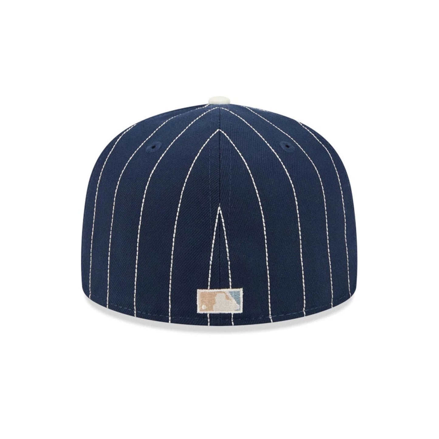 Pictured is this MLB Stripes Detroit Tigers 59FIFTY Fitted cap in dark blue. 7