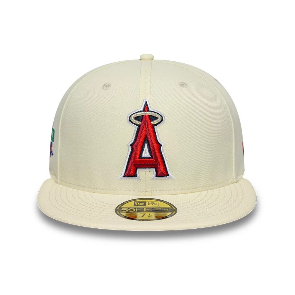 Pictured is this MLB City Series LA Angels 59FIFTY Fitted cap in white. 5