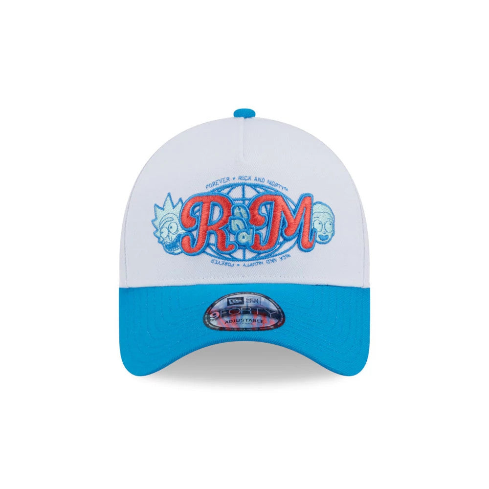 Pictured is this Rick And Morty 9FORTY A-Frame Adjustable cap in white. 2