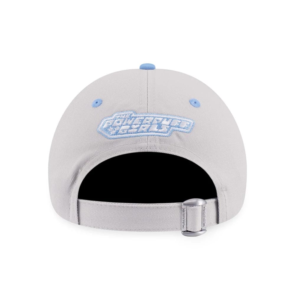 Pictured is this Powerpuff Girls Bubbles 9TWENTY cap in grey and blue. 2