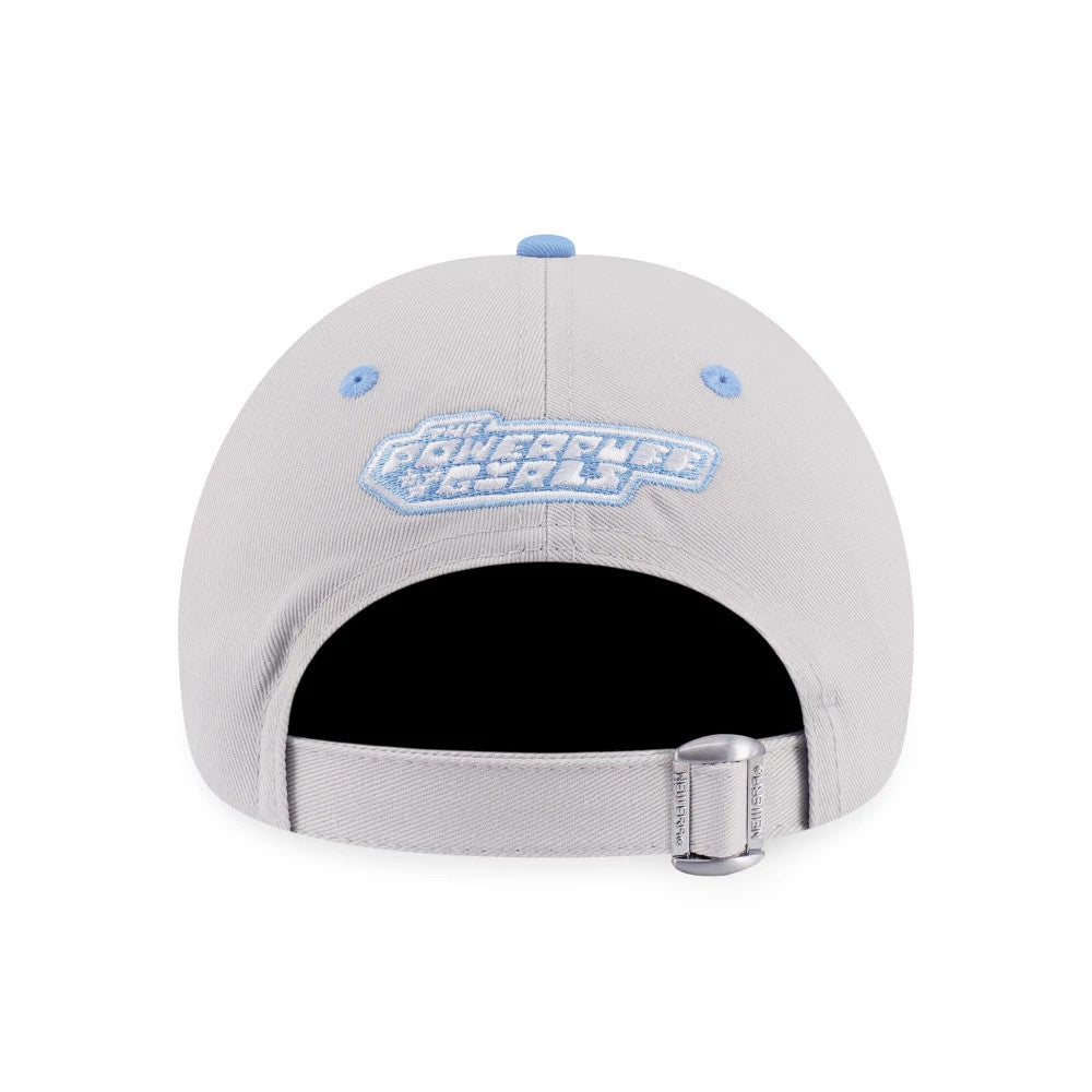 Pictured is this Powerpuff Girls Bubbles 9TWENTY cap in grey and blue. 2