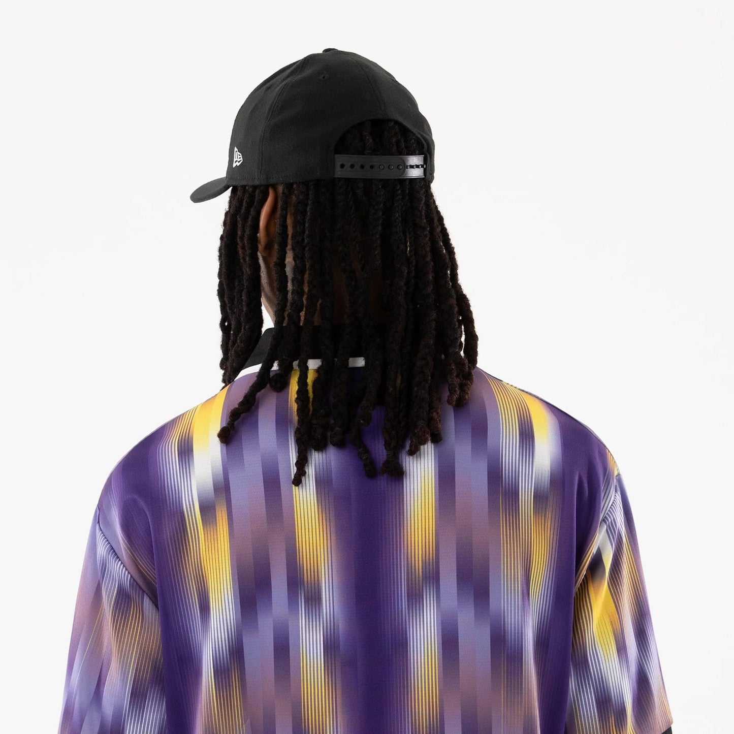 The model is wearing this NBA LA Lakers Soccer Jersey in purple. 7