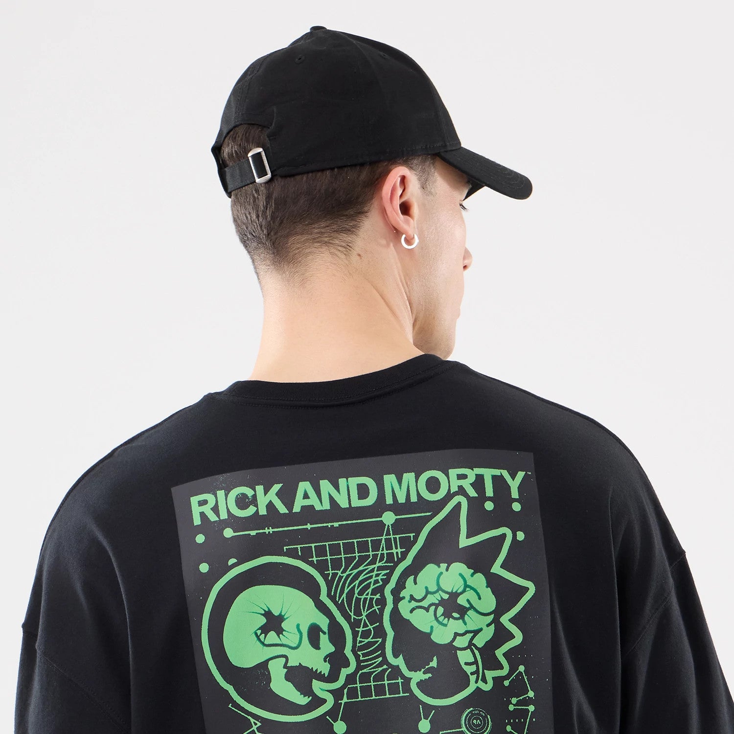 The model is wearing this Rick And Morty X-Ray T-Shirt in black. 4