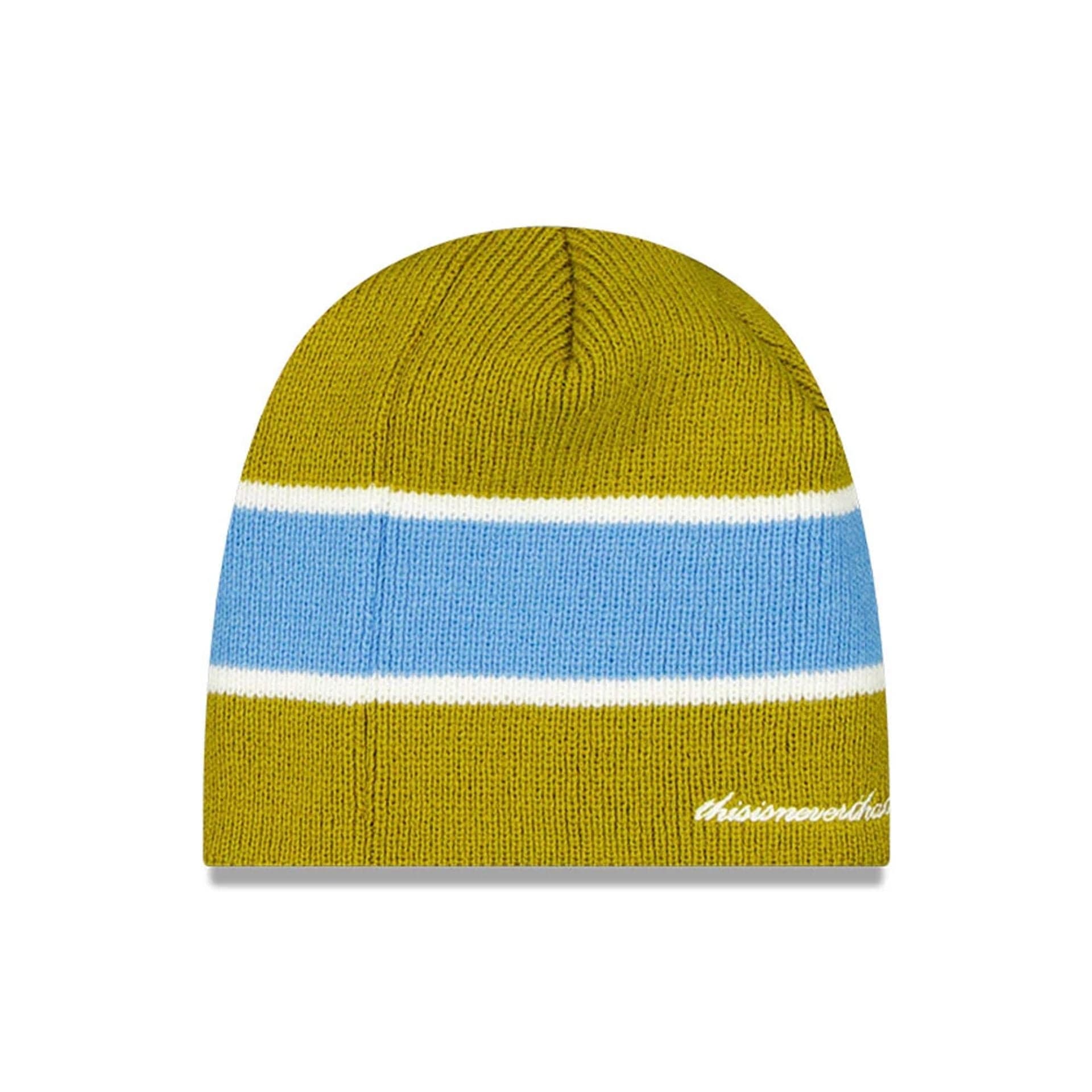 Pictured is this Thisisneverthat X MLB New York Yankees Beanie hat in green. 2