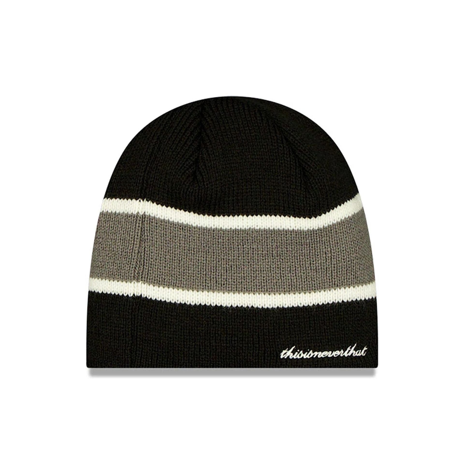 Pictured is this Thisisneverthat X MLB New York Yankees Beanie hat in black. 2