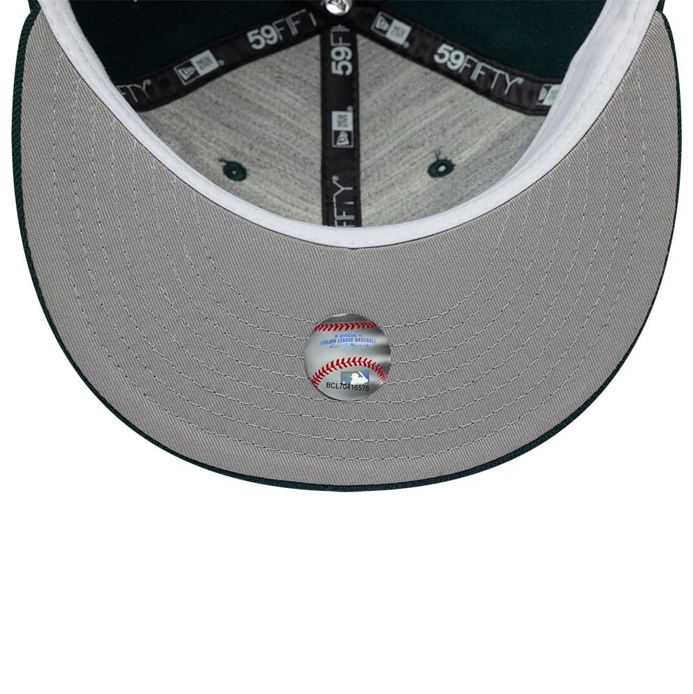 Pictured is this MLB Reserve New York Yankees 59FIFTY Fitted cap in dark green. 2