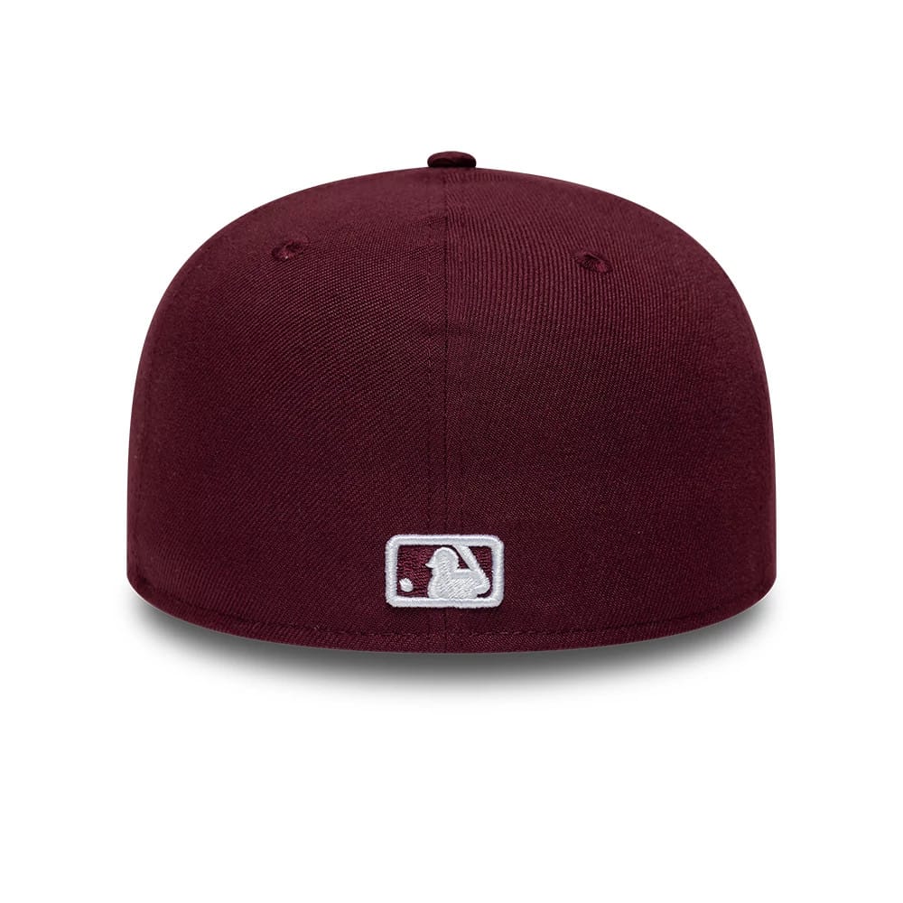 Pictured is this MLB College Varsity St. Louis Cardinals Low Profile 59FIFTY Fitted cap in dark red. 7
