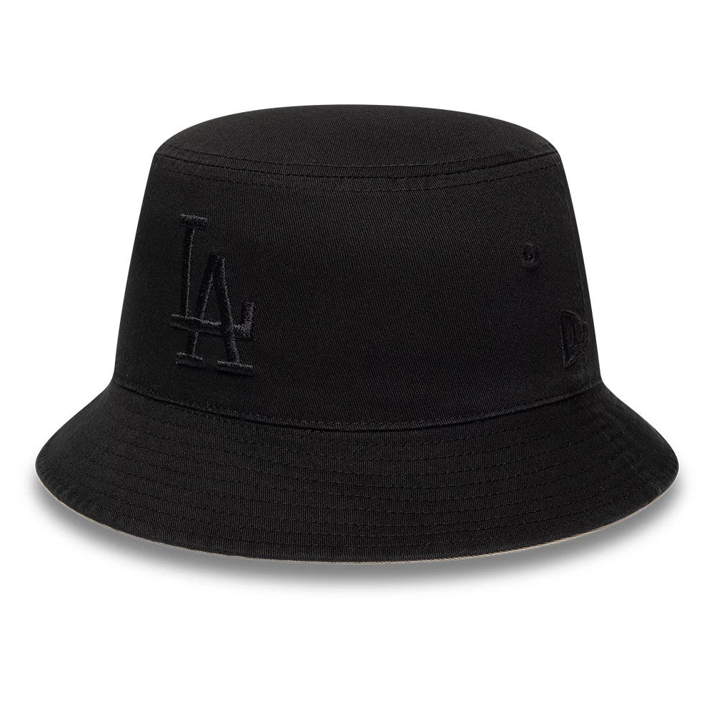 Pictured is this MLB LA Dodgers Reversible Bucket hat in black. 2