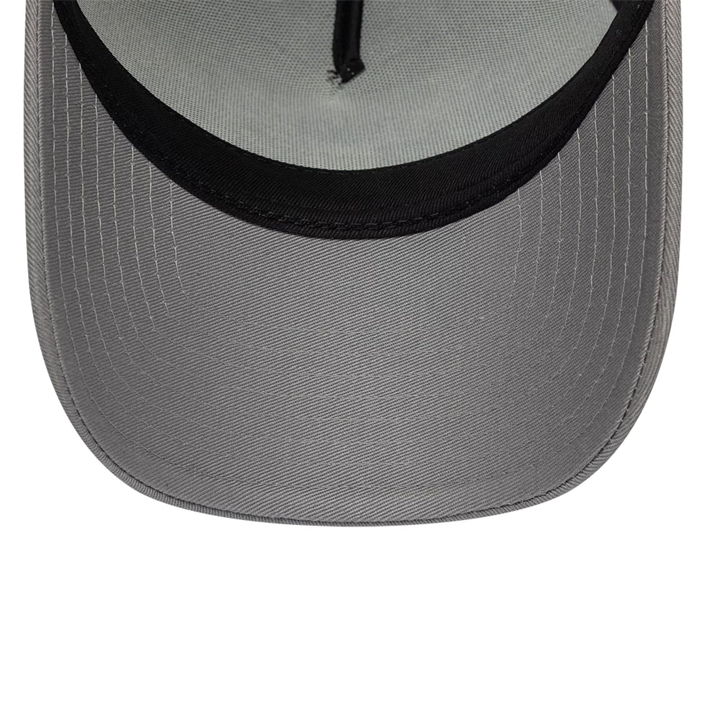 Pictured is this New Era Circle 9FORTY A-Frame Trucker cap in grey. 7